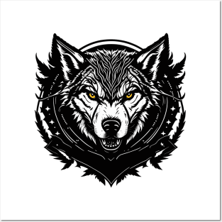 Wolf Logo in Vector Style Posters and Art